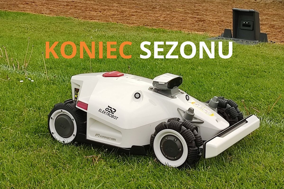 Czyszczenie robota po&nbsp;sezonie koszenia